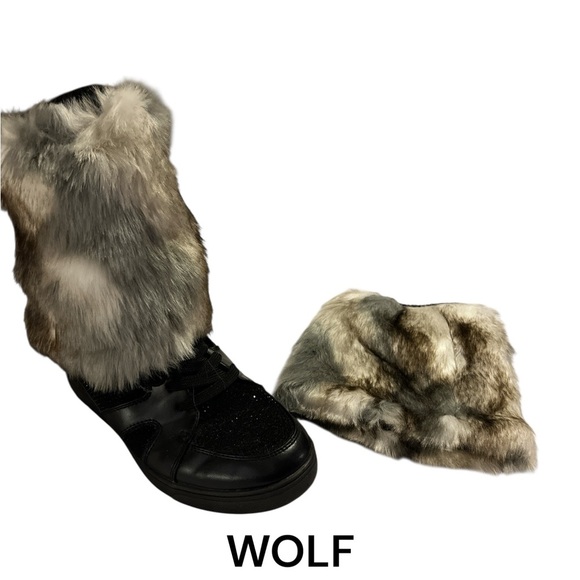 Multiple Colors Faux Fur Soft Costume Leg Warmers Boot Covers Dancewear Rave NWT - Picture 3 of 10